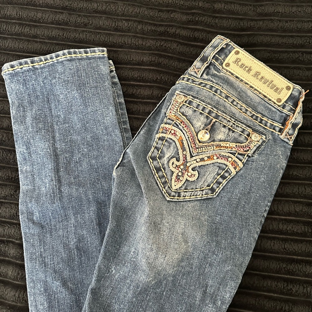 Rock Revival Klandi Straight leg Jeans size 24